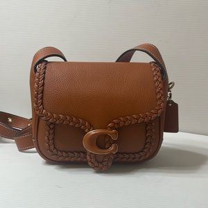 Coach Tabby Leather 19 Braided Saddle Bag